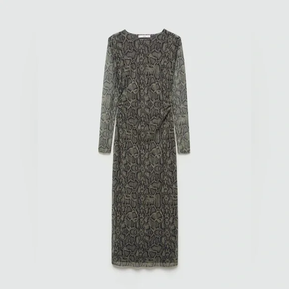 Mango animal print mesh dress NWT - Picture 2 of 6